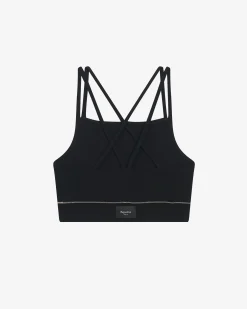 Brassière fines bretelles en côtes