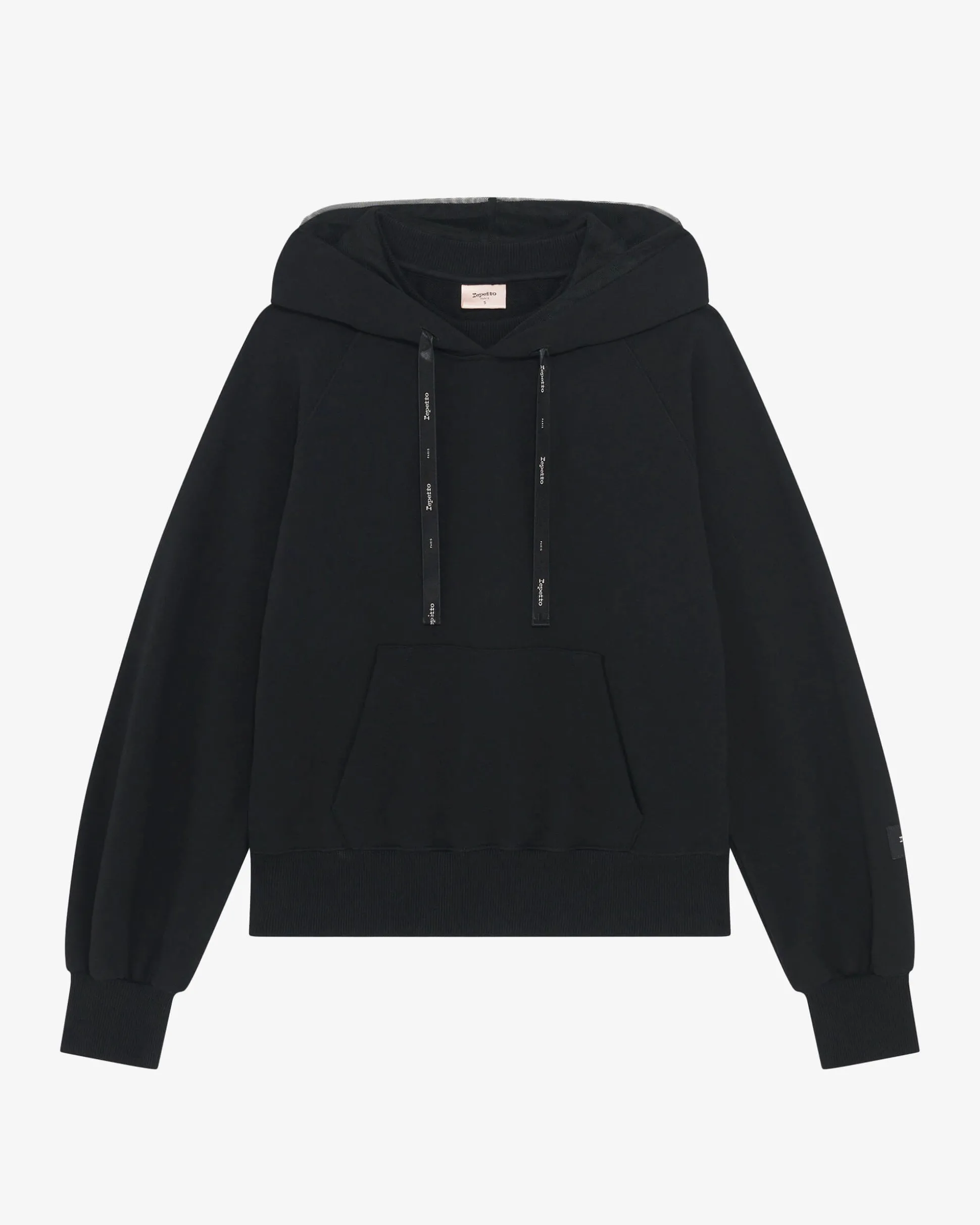 Sweatshirt capuche en tulle