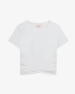 Top effet drapé