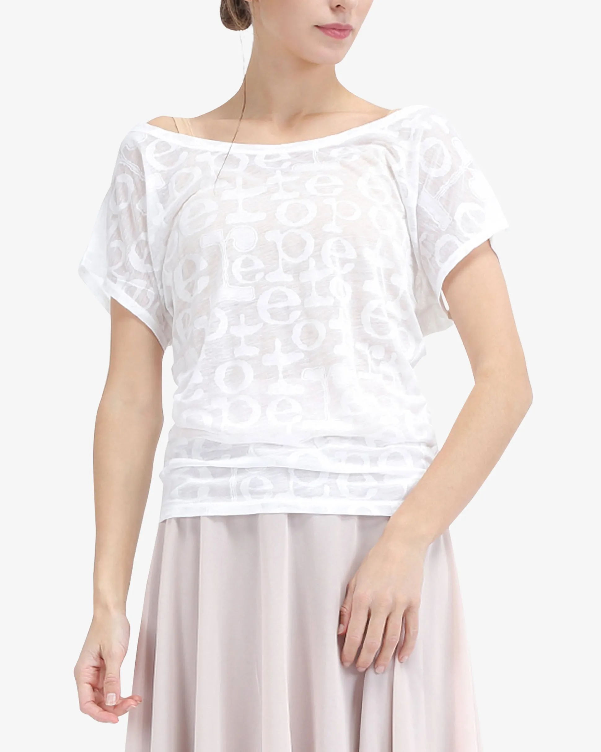 T-shirt transparence Repetto